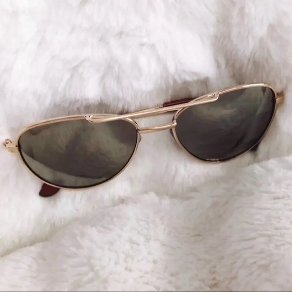 Remy Gold Mirrored Aviator Sunglasses